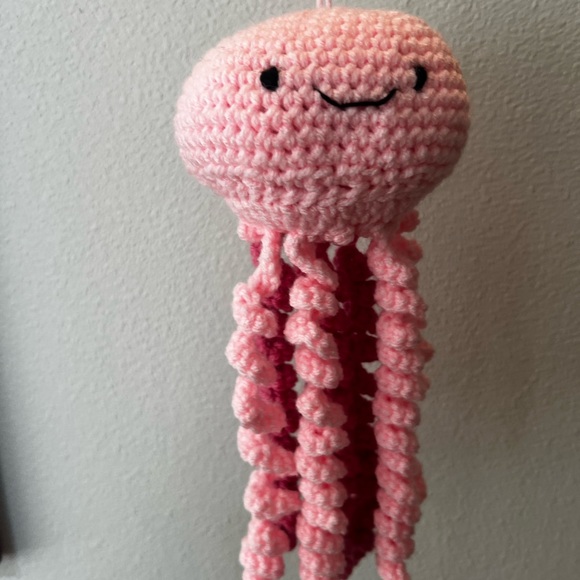 Hand Crocheted Hanging Squishy the Jellyfish! - Picture 7 of 8